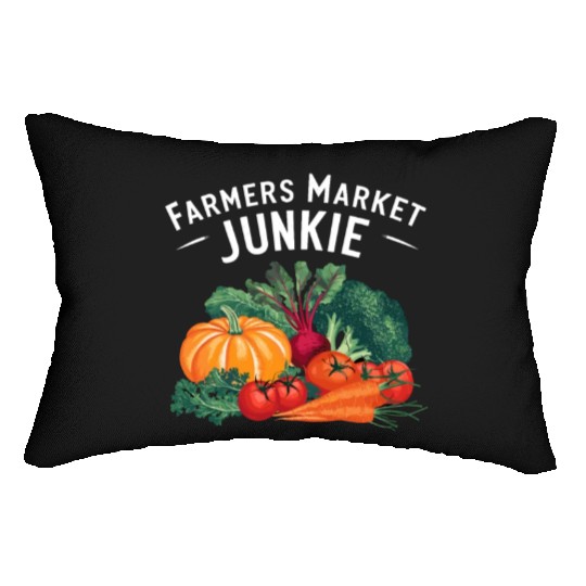 Farmers Market Farmer Agriculture Farming Food Lumbar Pillows