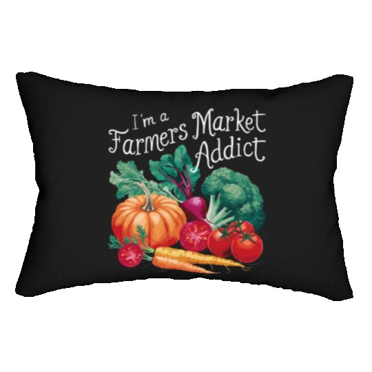 Farmers Market Farmer Agriculture Farming Food Lumbar Pillows