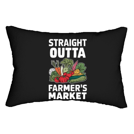 Farmers Market Farmer Agriculture Farming Food Lumbar Pillows