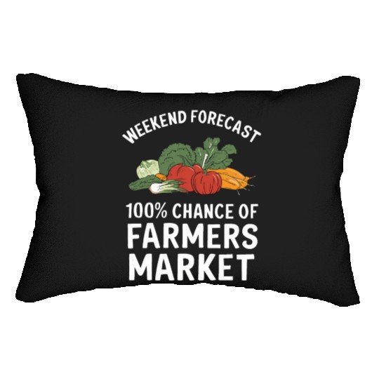 Farmers Market Farmer Agriculture Farming Food Lumbar Pillows