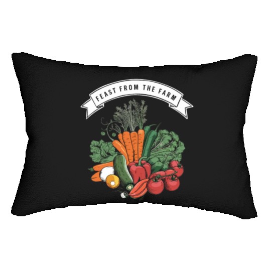 Farmers Market Farmer Agriculture Farming Food Lumbar Pillows
