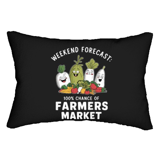 Farmers Market Farmer Agriculture Farming Food Lumbar Pillows