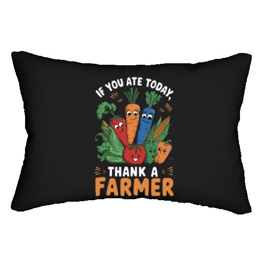 Farmers Market Farmer Agriculture Farming Food Lumbar Pillows