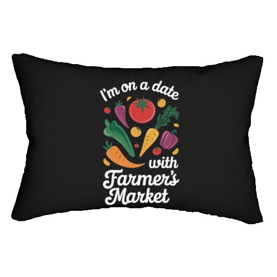 Farmers Market Farmer Agriculture Farming Food Lumbar Pillows