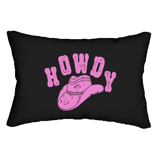 Western Country Texas Cowboy Hat Lumbar Pillows
