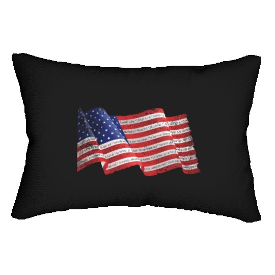 American flag Lumbar Pillows