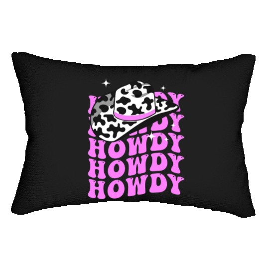 Western Country Texas Cowboy Hat Lumbar Pillows