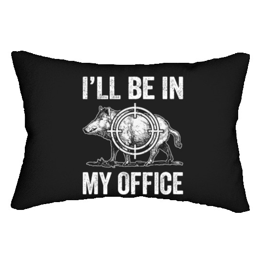 Boar Hunting Funny Wild Hog Hunter Lumbar Pillows