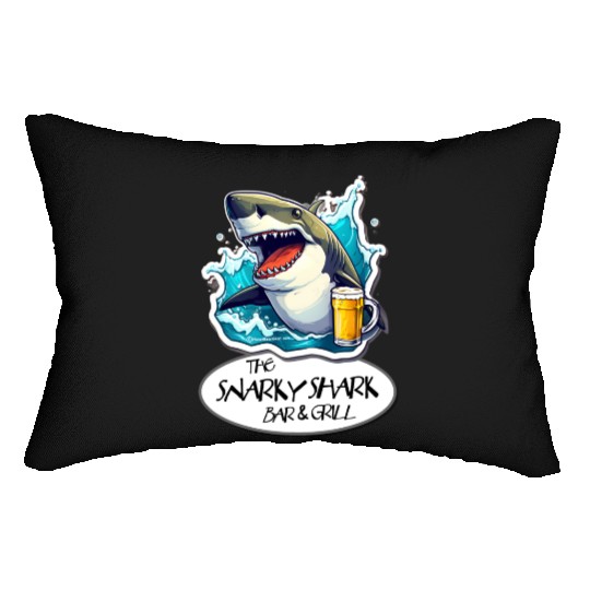 The Snarky Shark Bar & Grill Lumbar Pillows