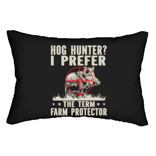 Farm Protector Wild Boar Hunter Lumbar Pillows