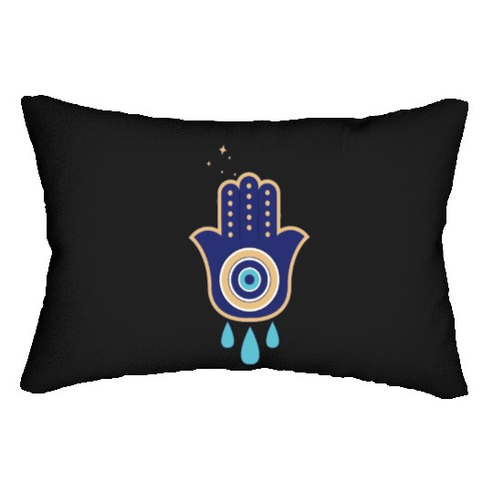 Eye hamsa Spiritual Aesthetic Esoteric Mystical Lumbar Pillows