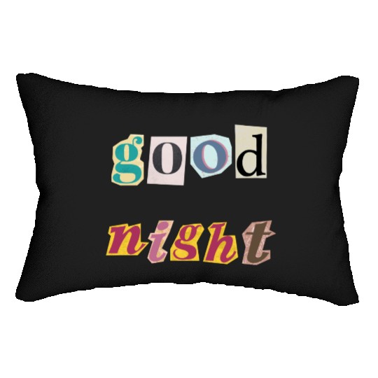 Dreamy Spectrum Typography Lumbar Pillows