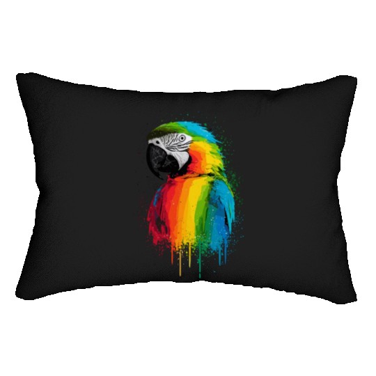 Macaw Parrot for a Bird Lover Animal Lover Lumbar Pillows