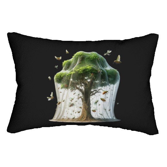 Cicada invasion Cicadas Comeback Tour Lumbar Pillows
