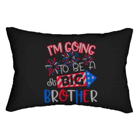 Big Brother Funny 4th Of July Independence Day Lumbar Pillows