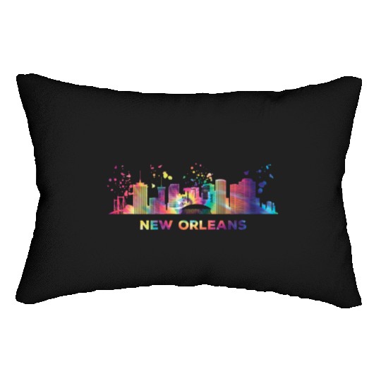 New Orleanian Skyline New Orleans Lumbar Pillows