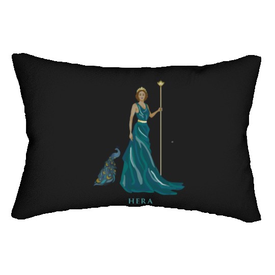 Majestic Hera: Greek Goddess Lumbar Pillows