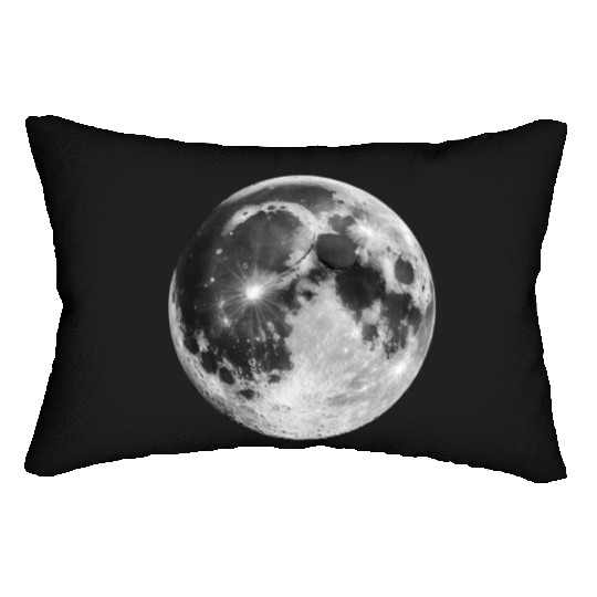 Realistic Moon Lumbar Pillows