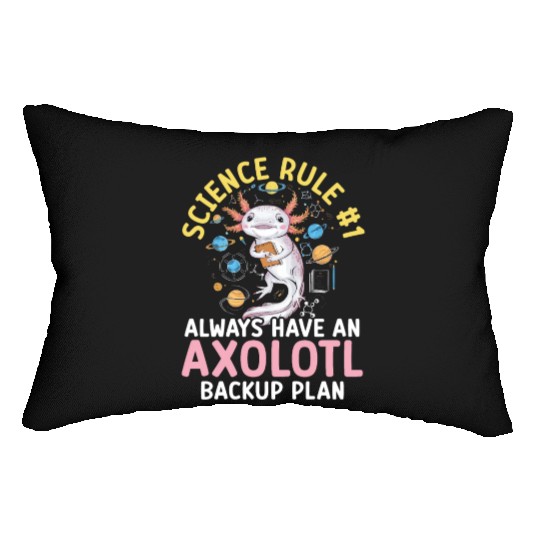 Axolotl Science Teacher Mexican Salamander Lumbar Pillows