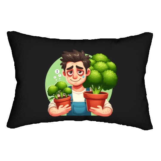 Broccoli Gardener Lumbar Pillows