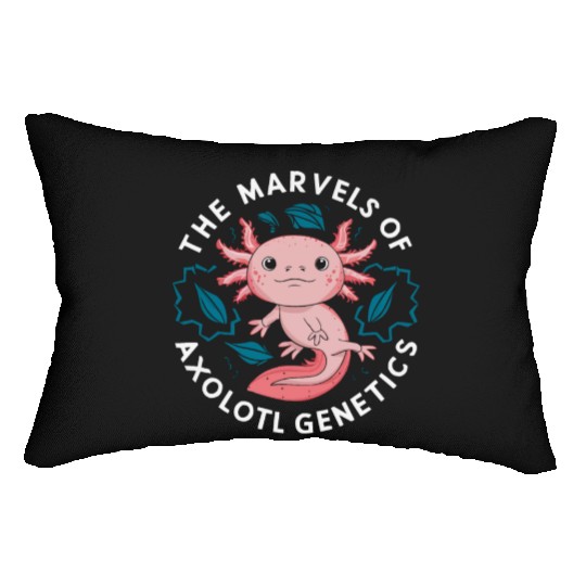Axolotl Science Teacher Mexican Salamander Lumbar Pillows