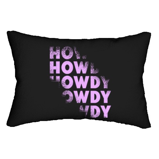 Western Country Texas Cowboy Hat Lumbar Pillows