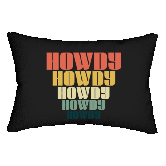 Western Country Texas Cowboy Hat Lumbar Pillows