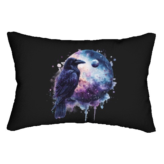 Celestial Raven Clipart Clipart, Crow Bird Witch Lumbar Pillows