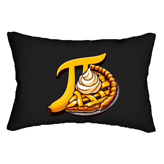 Banana Cream Pi: Celebrate Pi Day in Style! Lumbar Pillows