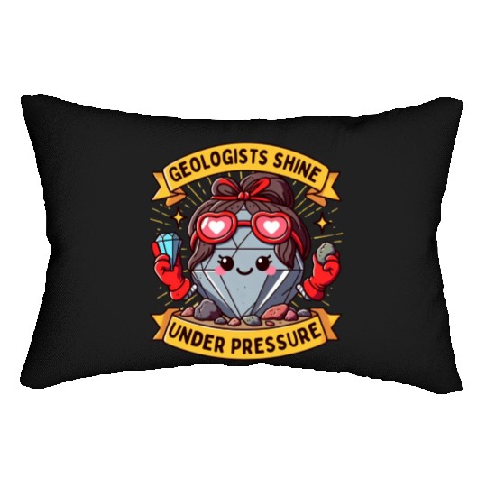 Rock-Solid Resilience: Geologists Under Pressure Lumbar Pillows