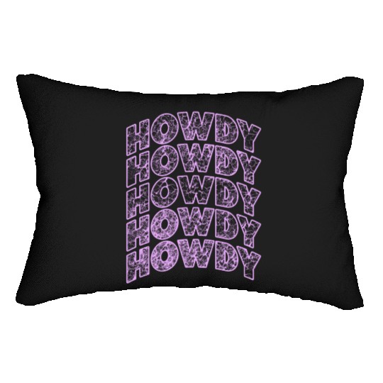 Western Country Texas Cowboy Hat Lumbar Pillows