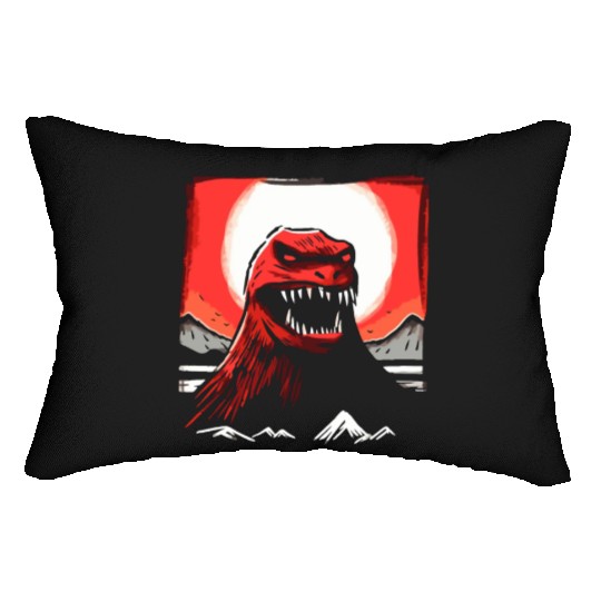 Red Sun Japan: Lizard Monster Lumbar Pillows
