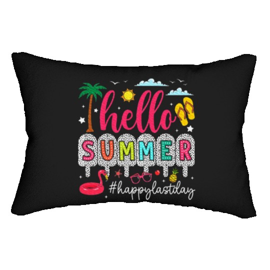 Happy Last Day of School Teacher Lumbar Pillows