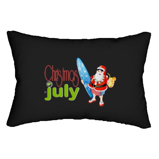 christmas in july Lumbar Pillows