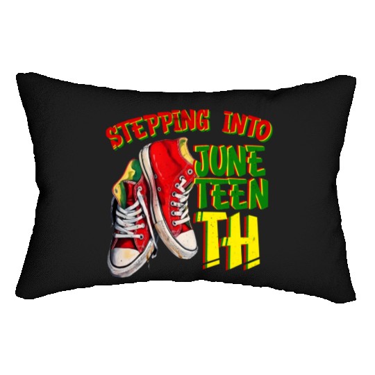 Stepping into Juneteenth Freedom Black History Lumbar Pillows