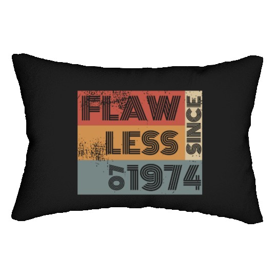 50th birthday Flawless since 07/1974 Lumbar Pillows