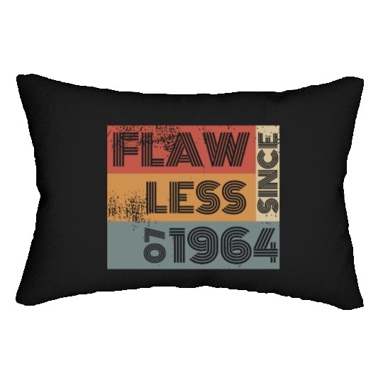 60th birthday Flawless since 07/1964 Lumbar Pillows