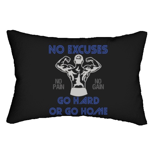 Fitness Gym No Excuses Lumbar Pillows
