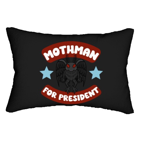 Mothman USA Election Campaign Politics 2024 Lumbar Pillows