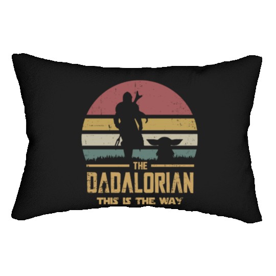 The Dadalorian And Son vintage Lumbar Pillows