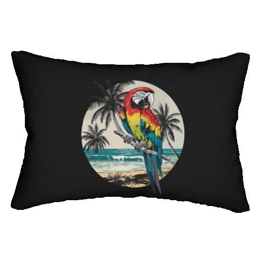 Macaw Parrot for a Bird Lover Animal Lover Lumbar Pillows