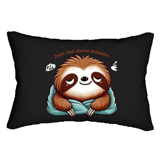 Sloth Just One More Minute Lumbar Pillows