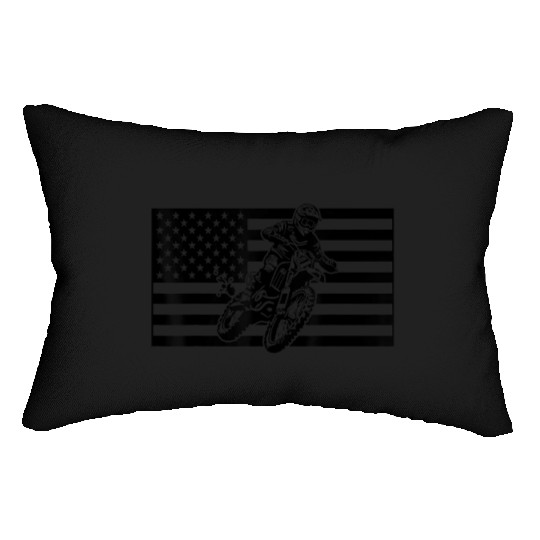 Dirt Bike Clothing American Motocross Lumbar Pillows