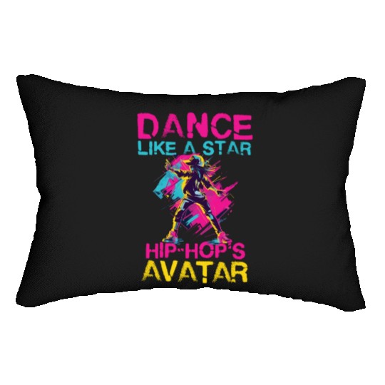 Dance Like A Star Hip Hop Avatar Lumbar Pillows