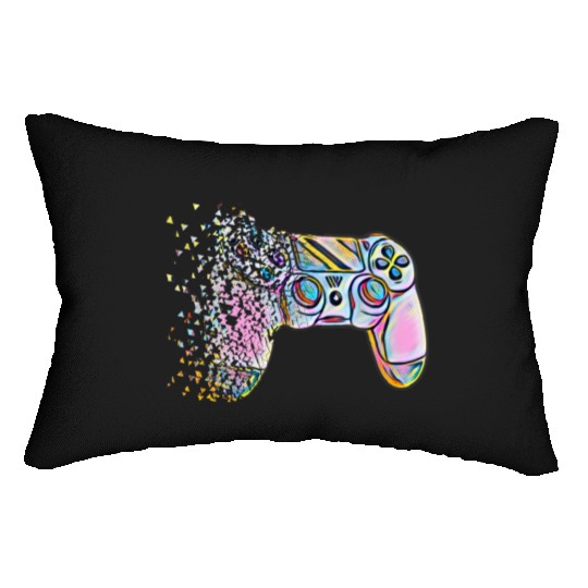 Retro Video Game Controller Clothing Lumbar Pillows