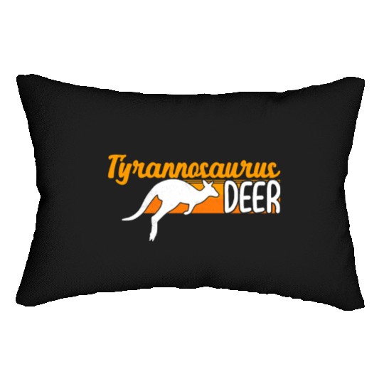 Funny Kangaroo Tyrannosaurus Deer Illustration for Lumbar Pillows