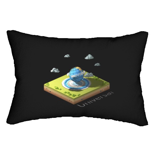 Geometric low poly Universal Studios Lumbar Pillows