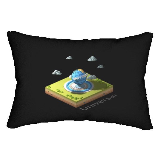 Geometric low poly Universal Studios Lumbar Pillows