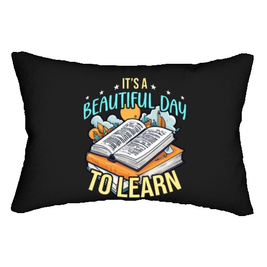 Literature Teacher It's A Beautiful Day To Reading Lumbar Pillows