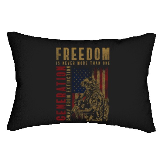 Soldier Country America Lumbar Pillows